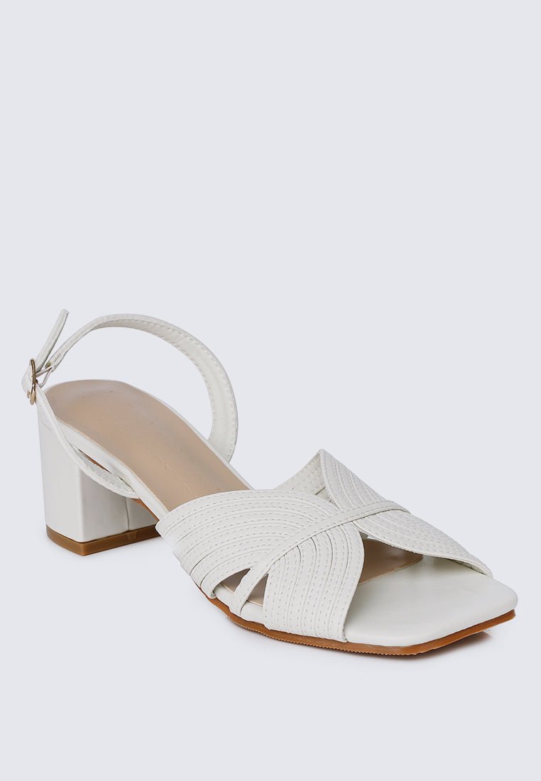 Gia Comfy Heels In Off WhiteShoes - myballerine