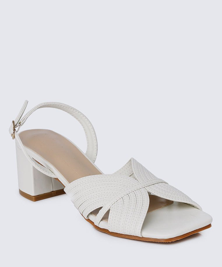 Gia Comfy Heels In Off WhiteShoes - myballerine