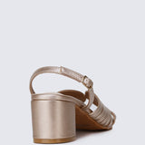 Gia Comfy Heels In Rose GoldShoes - myballerine