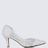 Giana Comfy Pumps In WhiteShoes - myballerine