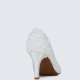 Giana Comfy Pumps In WhiteShoes - myballerine