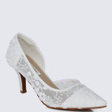 Giana Comfy Pumps In WhiteShoes - myballerine