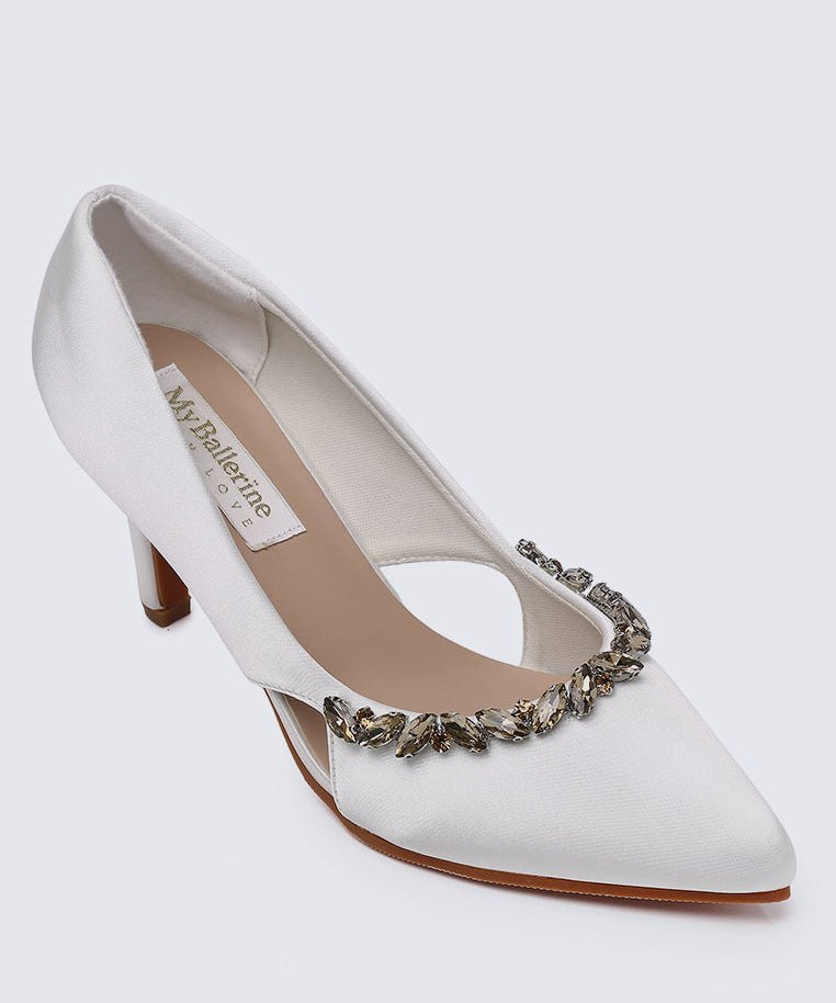Gisele Comfy Pumps In IvoryShoes - myballerine