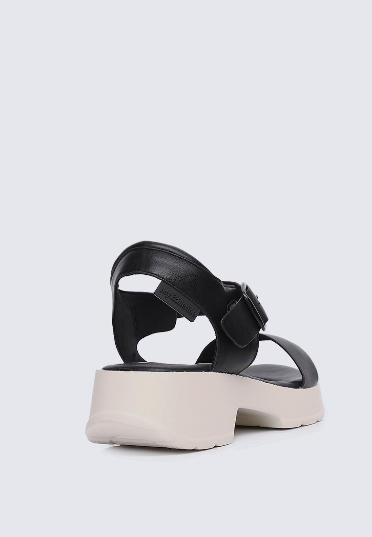 Go Walk Comfy Sandals In BlackShoes - myballerine