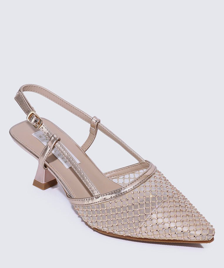 Gwen Comfy Heels In PinkShoes - myballerine