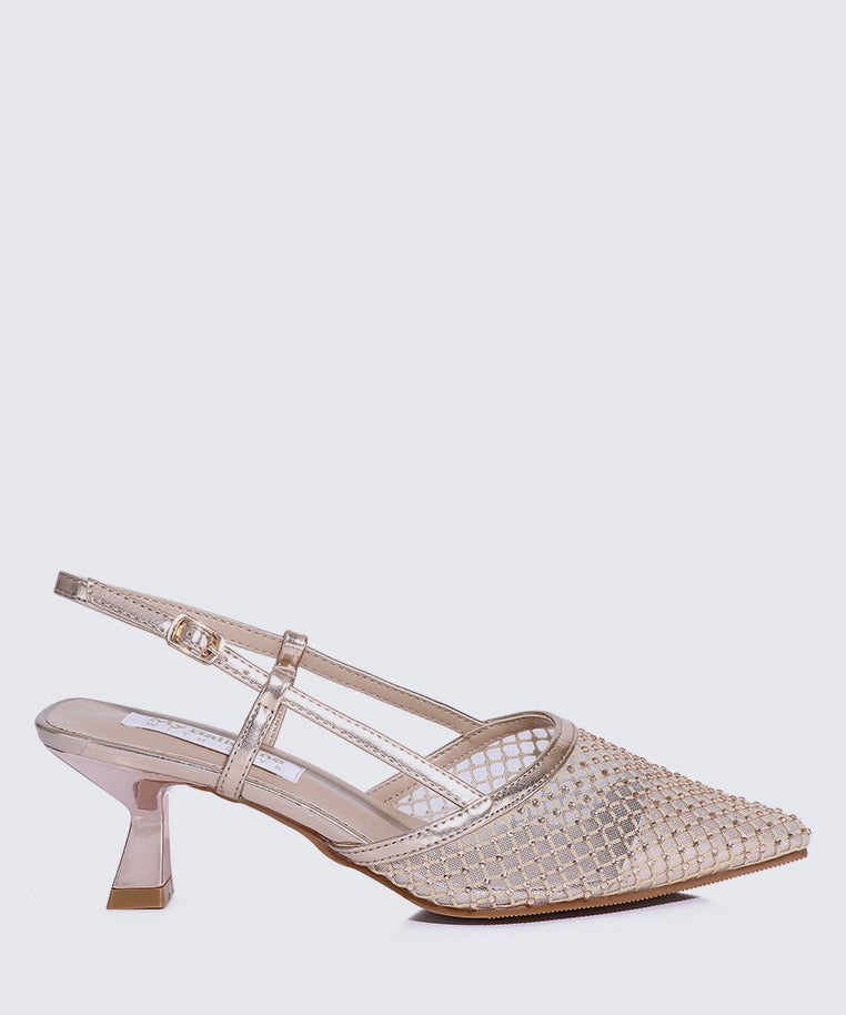 Gwen Comfy Heels In PinkShoes - myballerine
