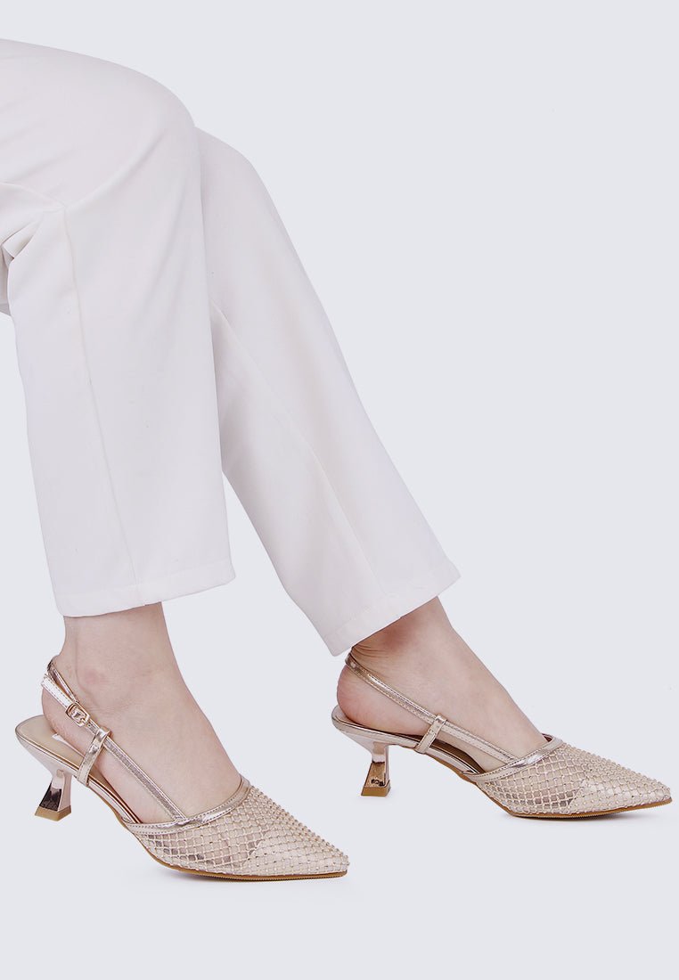 Gwen Comfy Heels In PinkShoes - myballerine