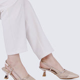 Gwen Comfy Heels In PinkShoes - myballerine