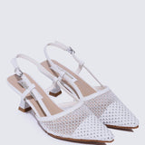 Gwen Comfy Heels In WhiteHeels - myballerine