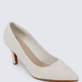 Hadria Comfy Pumps In BeigeShoes - myballerine