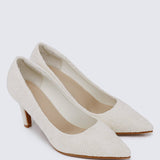 Hadria Comfy Pumps In BeigeShoes - myballerine
