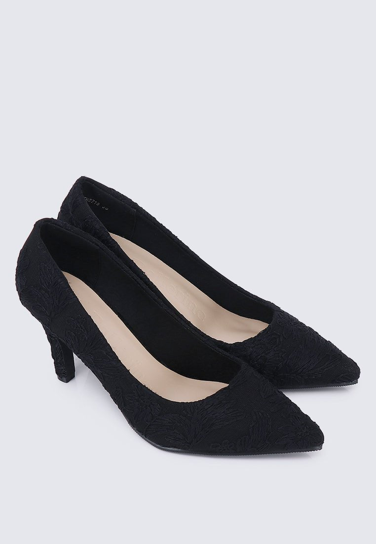 Hadria Comfy Pumps In BlackShoes - myballerine