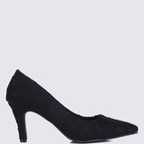 Hadria Comfy Pumps In BlackShoes - myballerine