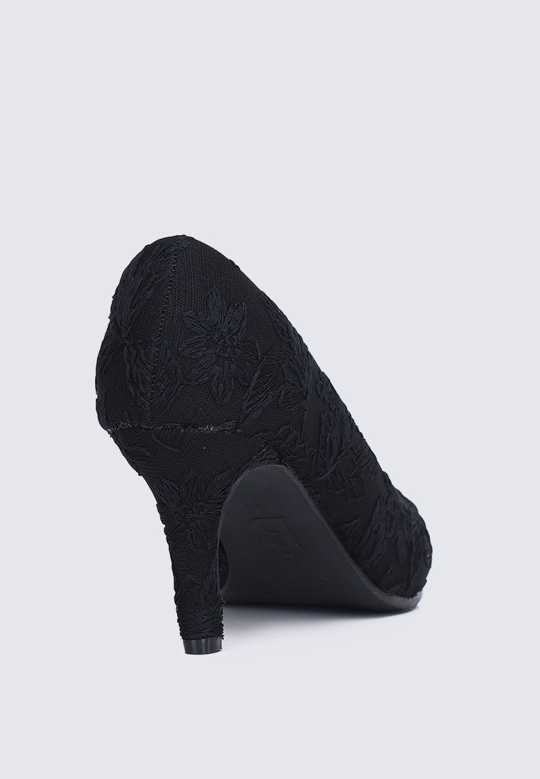 Hadria Comfy Pumps In BlackShoes - myballerine