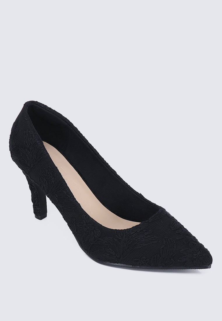 Hadria Comfy Pumps In BlackShoes - myballerine