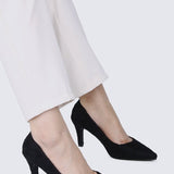 Hadria Comfy Pumps In BlackShoes - myballerine