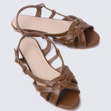 Hana Comfy Sandals In BrownSandals - myballerine