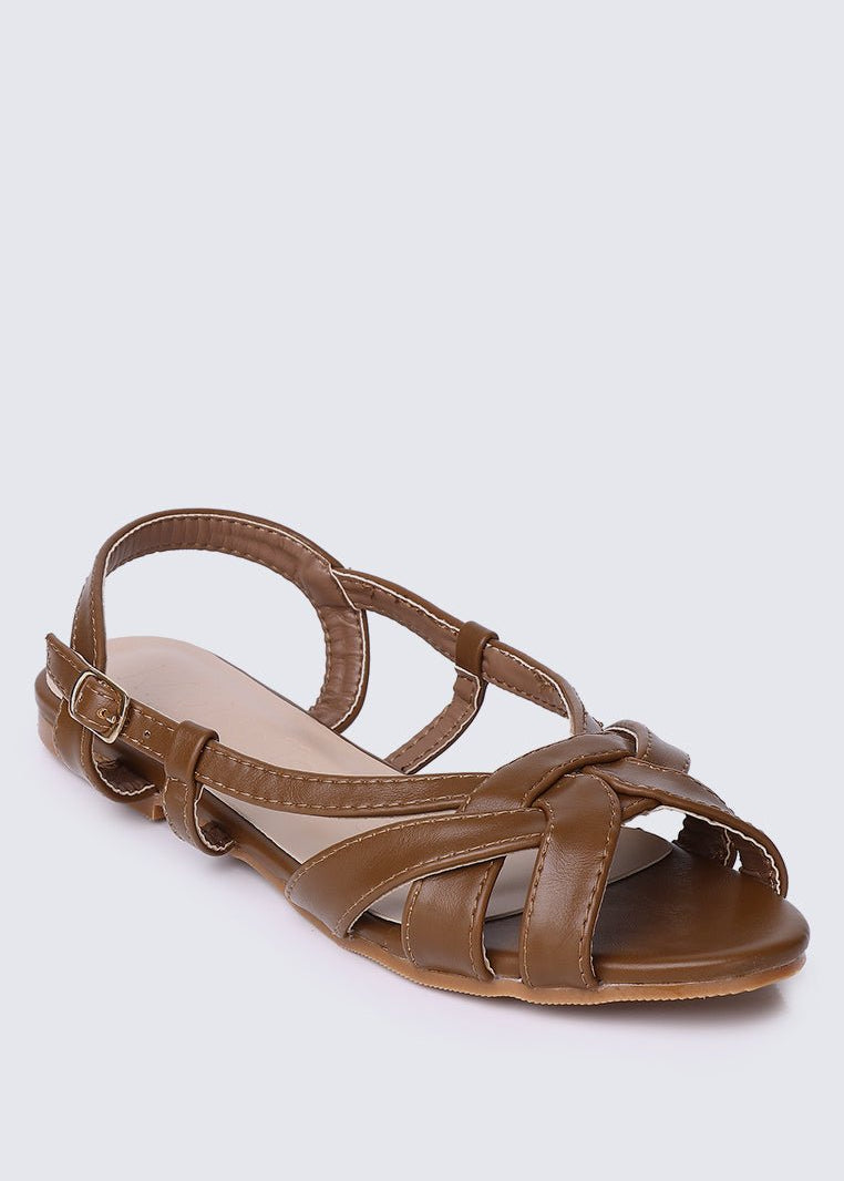 Hana Comfy Sandals In BrownShoes - myballerine
