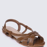 Hana Comfy Sandals In BrownShoes - myballerine