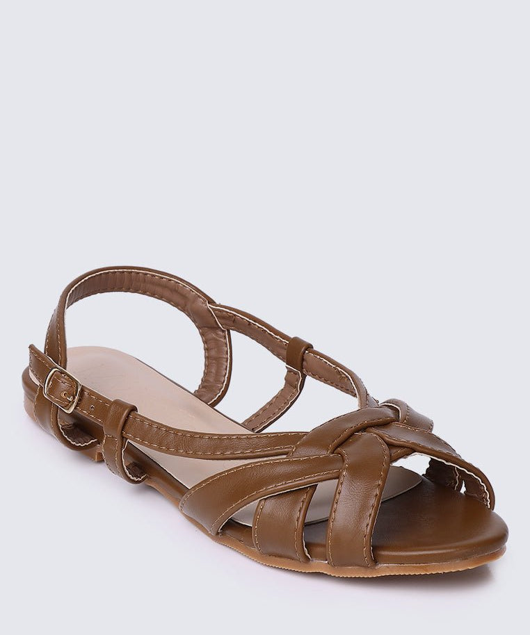 Hana Comfy Sandals In BrownShoes - myballerine