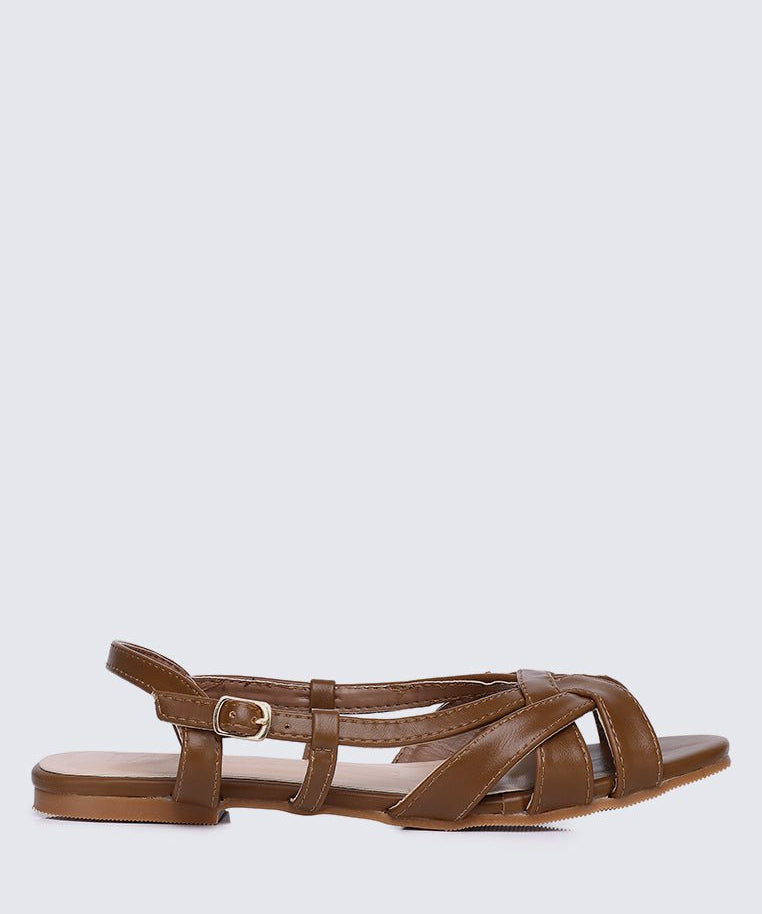 Hana Comfy Sandals In BrownShoes - myballerine
