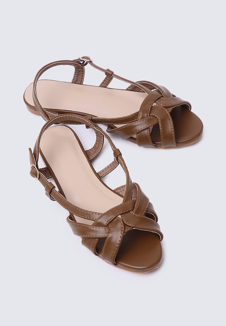 Hana Comfy Sandals In BrownShoes - myballerine