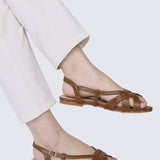 Hana Comfy Sandals In BrownShoes - myballerine