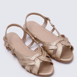 Hana Comfy Sandals In Rose GoldShoes - myballerine