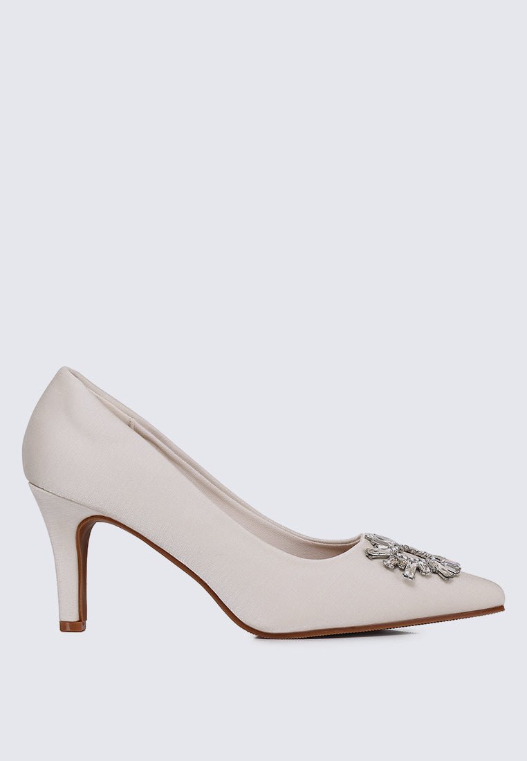 Heartina Comfy Heels In In IvoryHeels - myballerine