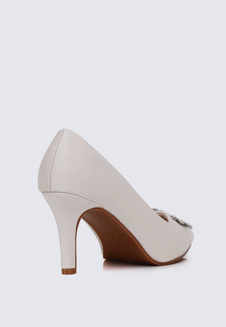 Heartina Comfy Heels In In IvoryHeels - myballerine