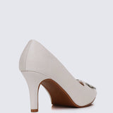 Heartina Comfy Heels In In IvoryHeels - myballerine