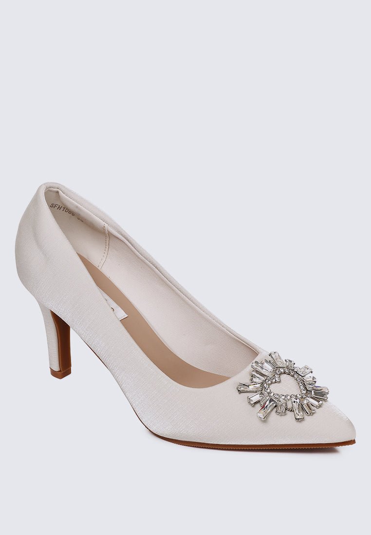 Heartina Comfy Heels In In IvoryHeels - myballerine