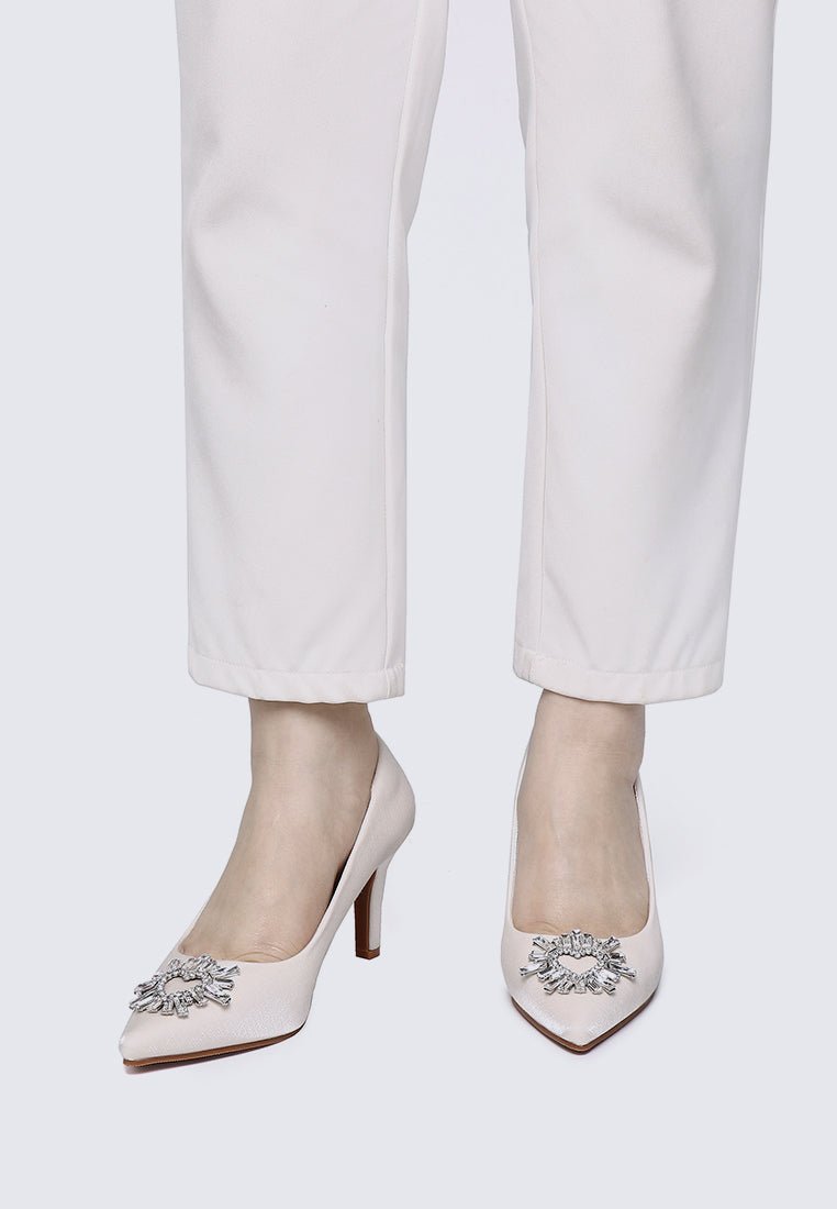Heartina Comfy Heels In In IvoryHeels - myballerine