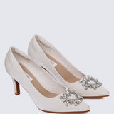 Heartina Comfy Heels In In IvoryHeels - myballerine