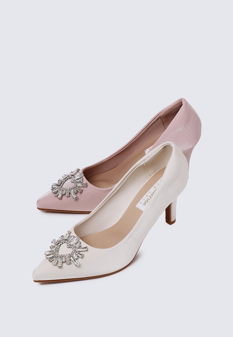 Heartina Comfy Heels In In IvoryHeels - myballerine