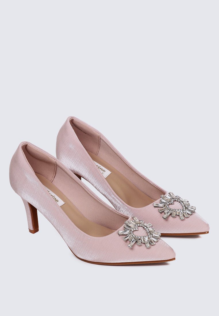 Heartina Comfy Heels In In PinkHeels - myballerine
