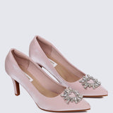 Heartina Comfy Heels In In PinkHeels - myballerine