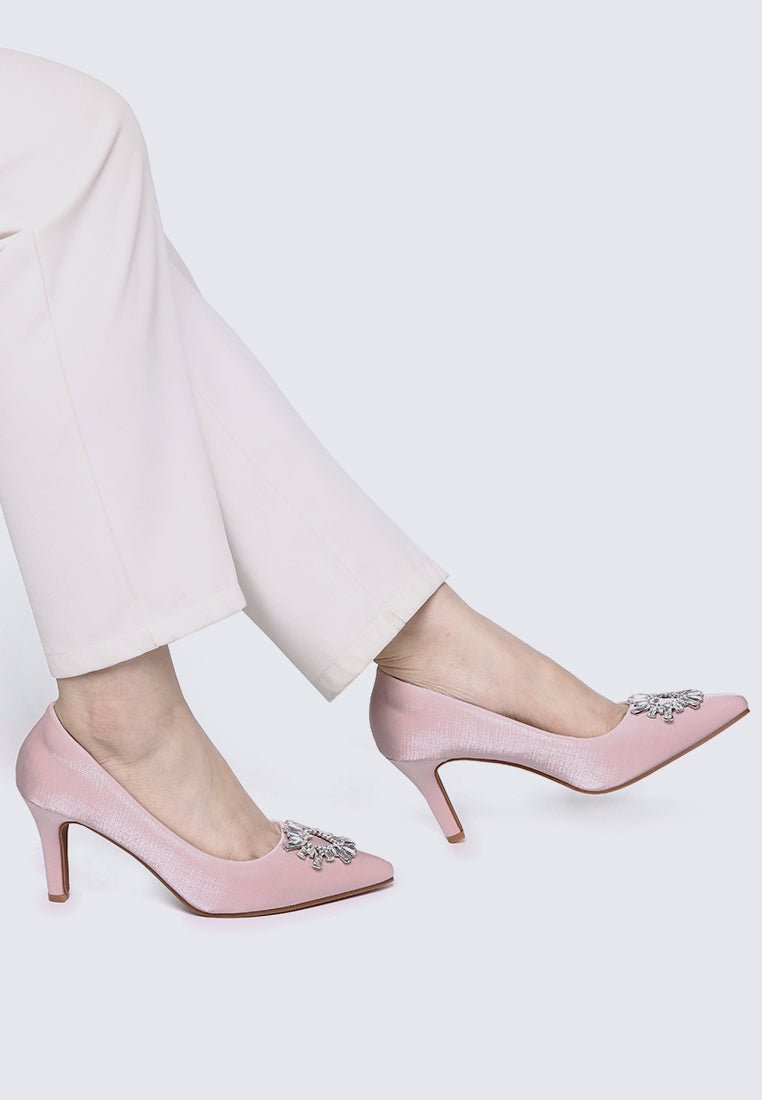 Heartina Comfy Heels In In PinkHeels - myballerine