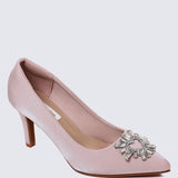Heartina Comfy Heels In In PinkHeels - myballerine