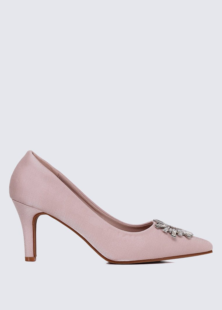 Heartina Comfy Heels In In PinkHeels - myballerine