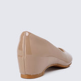 Helene WideFit Comfy Pumps In TaupeShoes - myballerine