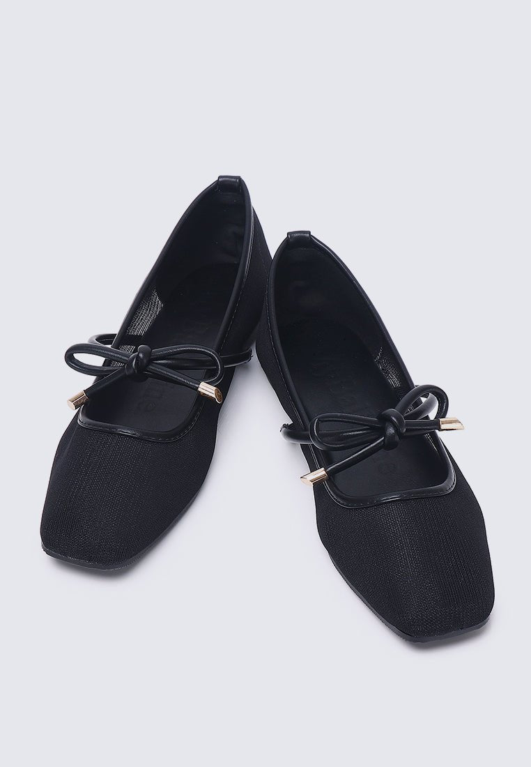 Hina Comfy Ballerina In Black In BlackShoes - myballerine