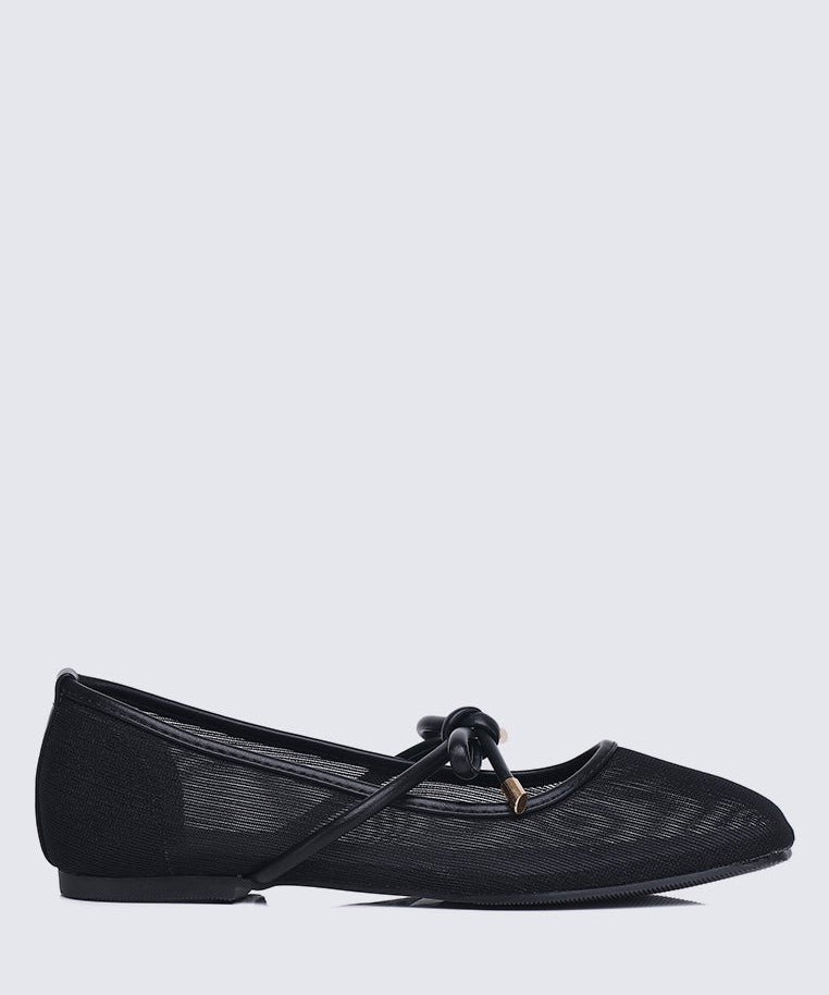 Hina Comfy Ballerina In Black In BlackShoes - myballerine