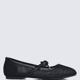 Hina Comfy Ballerina In Black In BlackShoes - myballerine