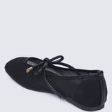 Hina Comfy Ballerina In Black In BlackShoes - myballerine
