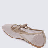 Hina Comfy Ballerina In Black In TanBallerina - myballerine