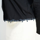 I Feel Love Collar Shirt Top In Black - myballerine