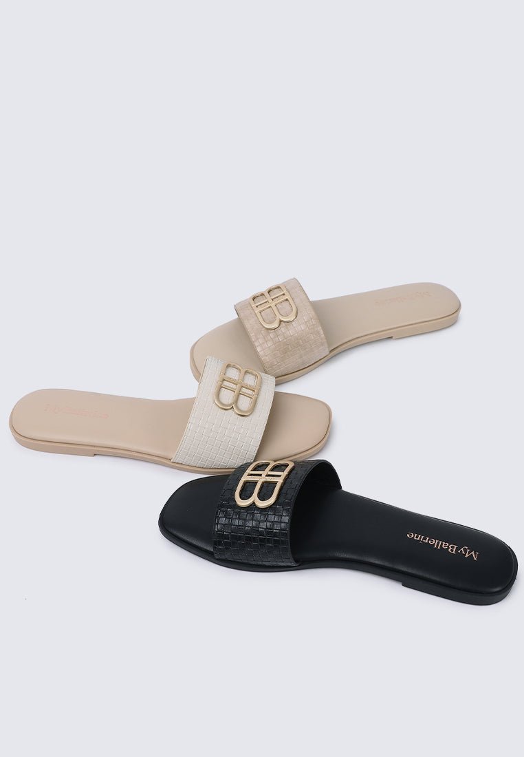 Ines Comfy Sandals In AlmondSandals - myballerine