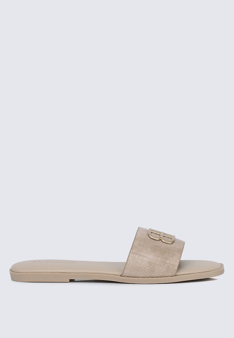 Ines Comfy Sandals In AlmondSandals - myballerine