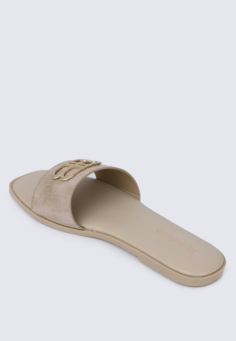 Ines Comfy Sandals In AlmondSandals - myballerine